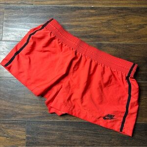 Nike Sportswear Unlined Neon Red Running Shorts